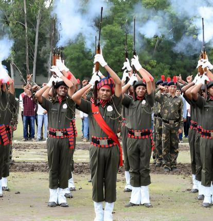 Cadets rifle drill