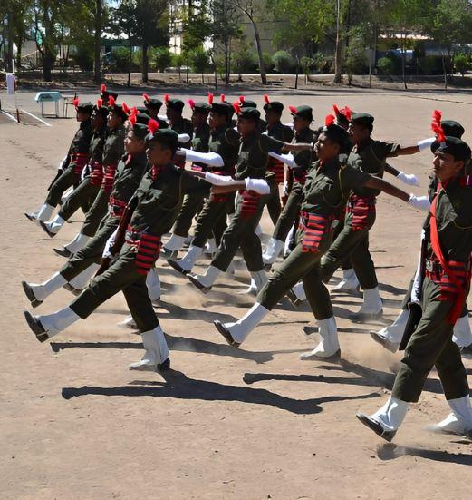 Cadets marching