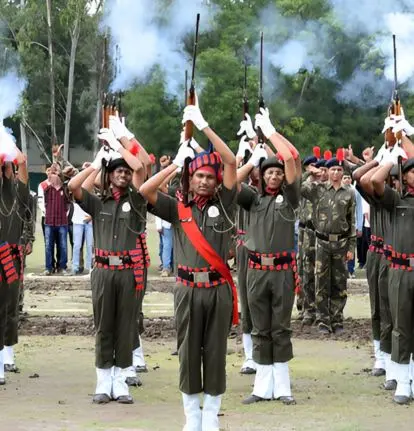 Cadets rifle drill